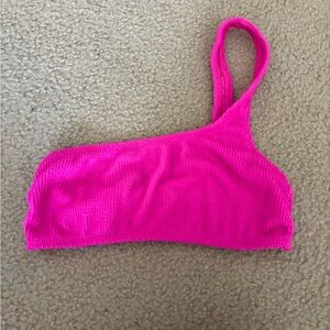 Good American Pink Bikini Top